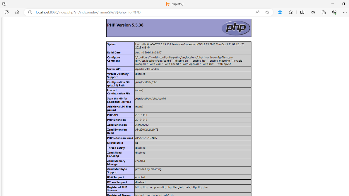 Figure - 执行 phpinfo()